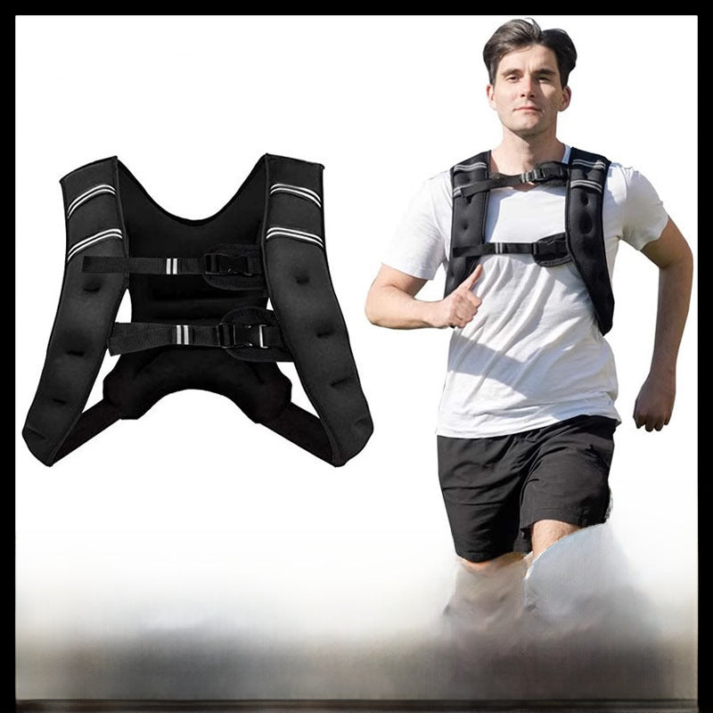 Weight Vest Fitness Training Special Weight Sand Clothes Stealth Running Vest Sports Strength Shoulder Sandbag Reflective