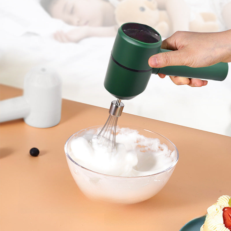 Cross-border Household Electric Hair Lighter Commercial Stainless Steel Cream Kitchen Household Adjustable Egg Beater