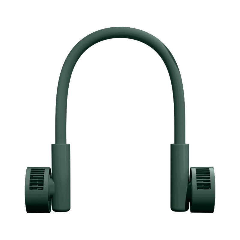 VH F19 Hanging Neck Fan Lazy Cross Neck Small Electric Fan Portable Sports Portable Mute USB Charging Generation