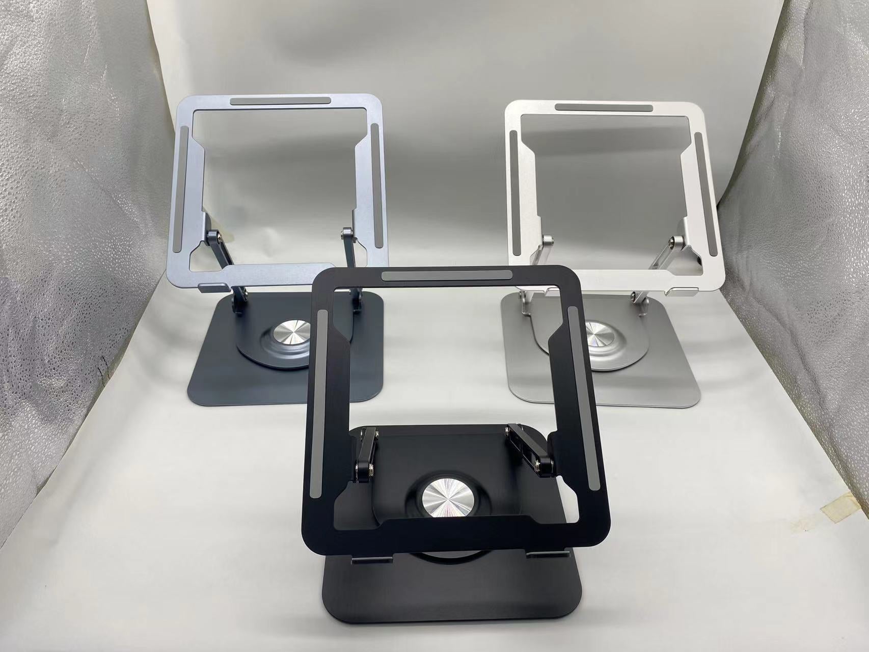 Desktop Rotating Laptop Stand Aluminum Alloy Multifunctional Folding Storage Tablet Stand