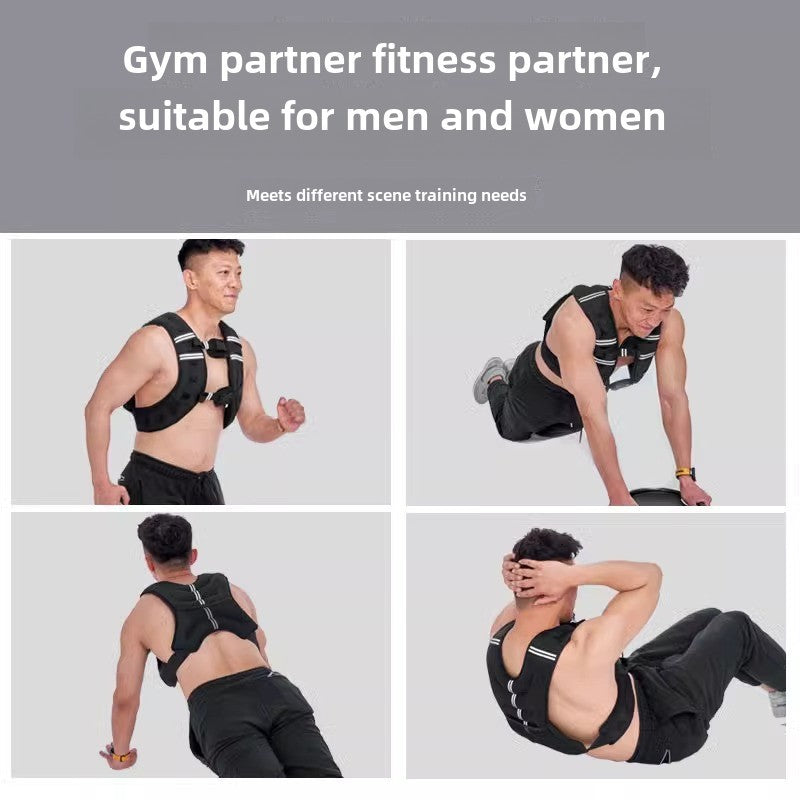 Weight Vest Fitness Training Special Weight Sand Clothes Stealth Running Vest Sports Strength Shoulder Sandbag Reflective